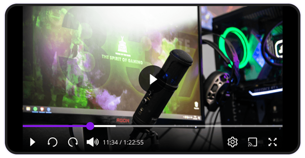 Mobile player layout