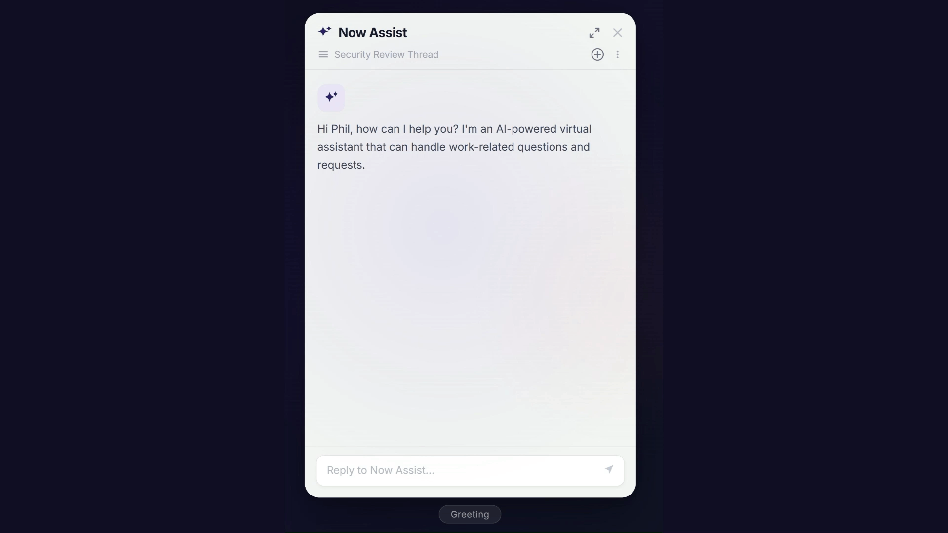Prompt blocked in agent chat interface